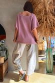 Conrad Cap Sleeve Tank Dark Dusky Rose